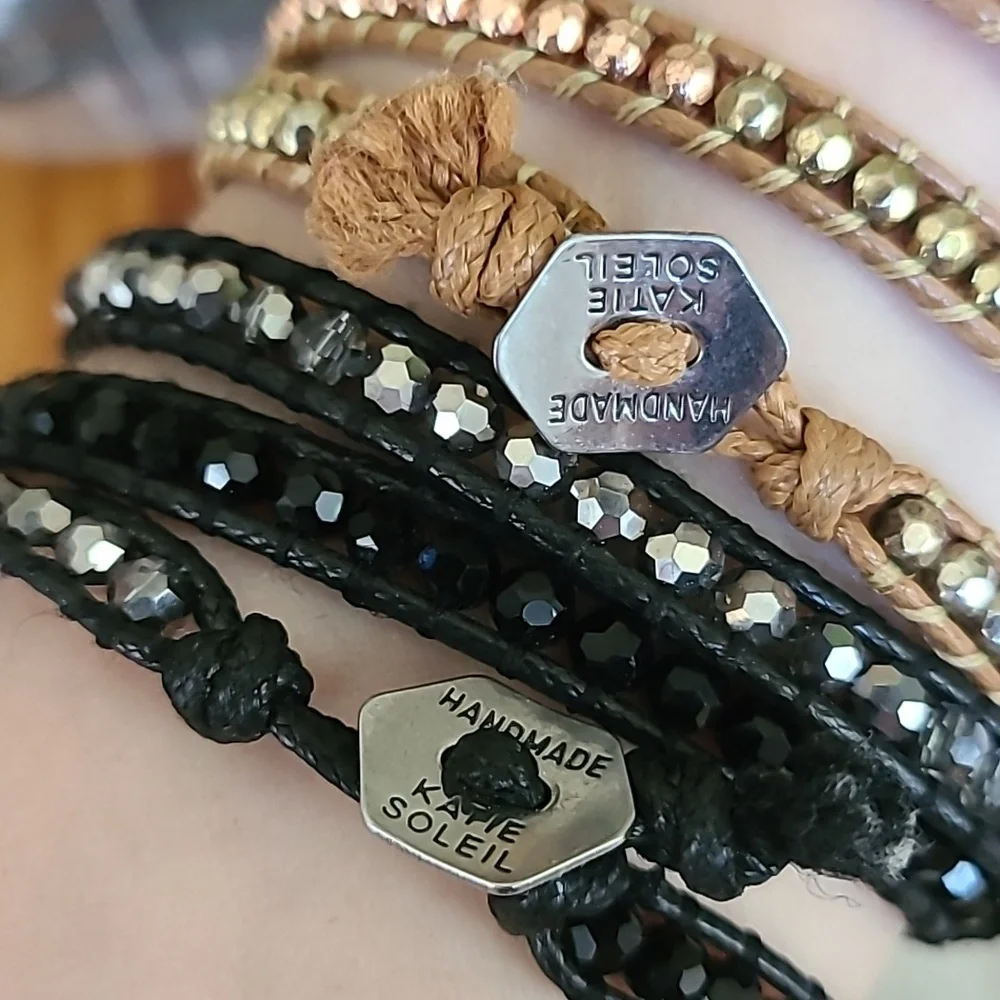 Katie Soleil triple wrap bracelets ( 2) - Picture 2 of 2